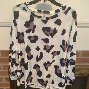 Animal print long sleeve T. NWOT
